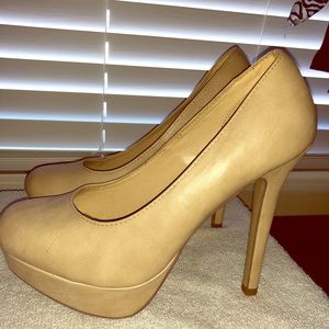 Nude Platform Heels